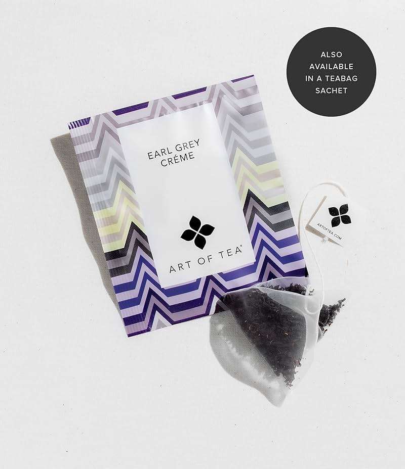 Art of Tea Earl Grey Creme 2.5oz Loose Leaf Tea in Reusable Tin, Premium Black Tea with Bergamot & Vanilla Cream Flavor, Smooth Caffeinated London Fog Tea, Gourmet Loose Tea - Image 7