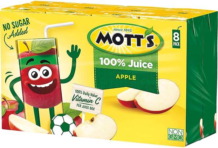 Mott's 100% Original Apple Juice, 6.75 Fl Oz Boxes, 32 Count (4 Packs Of 8), 2 Servings Of Fruit, 100% Fruit Juice, Gluten-free, Caffeine-free, Kosher, Contains No Artificial Colors Or Sweeteners - Image 14