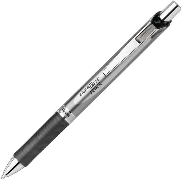 Pentel EnerGize Automatic Pencil with Lead and Erasers, 0.7mm, Assorted, 2 Pack (PL77LEBP2) - Image 2