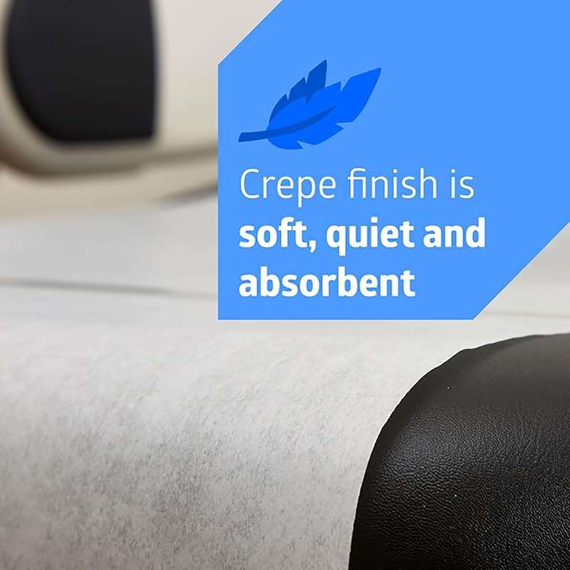 Medline Medical Exam Table Paper, Crepe Table Paper, 21 inches x 125 feet, Case of 12 Rolls - Image 3