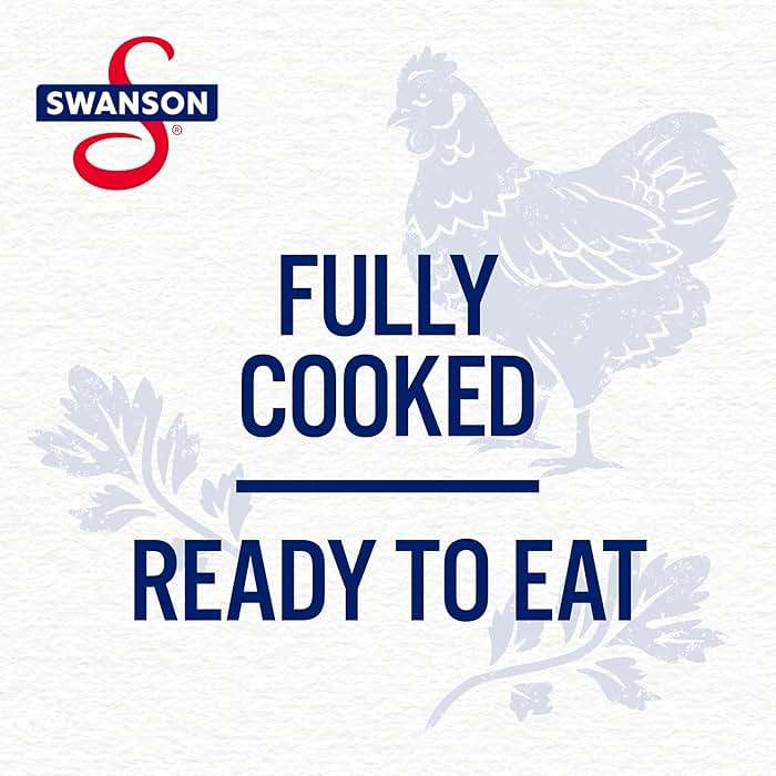 Swanson White Premium Chunk Canned Chicken Breast in Water, Fully Cooked Chicken, 12.5 OZ Can - Image 5
