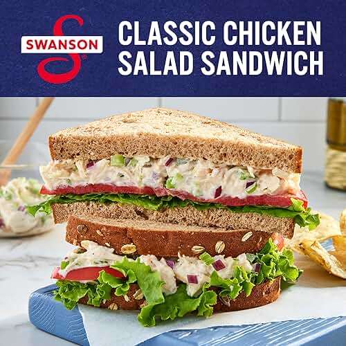 Swanson White Premium Chunk Canned Chicken Breast in Water, Fully Cooked Chicken, 12.5 OZ Can - Image 7
