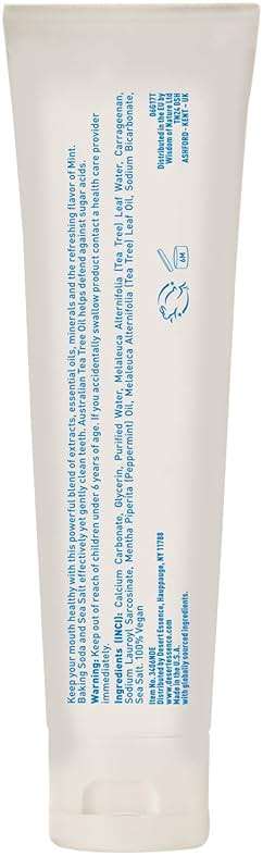 Natural Tea Tree Oil Mint Toothpaste - 6.25 oz - Image 2