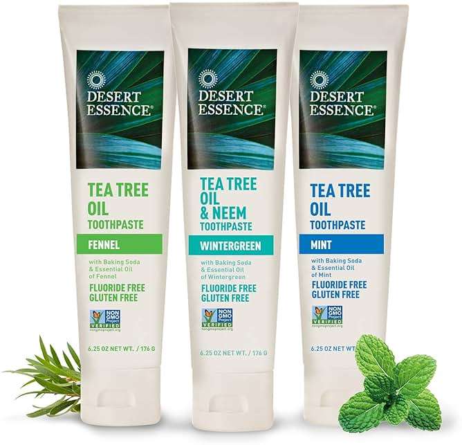 Natural Tea Tree Oil Mint Toothpaste - 6.25 oz - Image 8