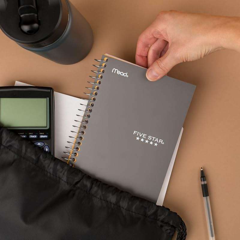 Five Star Personal Spiral Notebook, 1 Subject, College Ruled Paper, 7" x 4-3/8", Small Size, 100 Sheets, Color Will Vary (45484) - Image 8