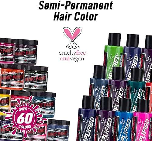 MANIC PANIC Vampire Red Amplified Semi-Permanent Hair Dye - Deep Blood Red Shade Can Give Burgundy Tones to Unbleached Hair - Works on Dark & Light Shades - Vegan, PPD & Ammonia Free (4oz) - Image 5