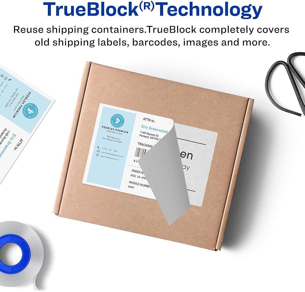 Avery Printable Shipping Labels, 4" x 6", White, 20 Blank Address Labels (05292) - Image 2