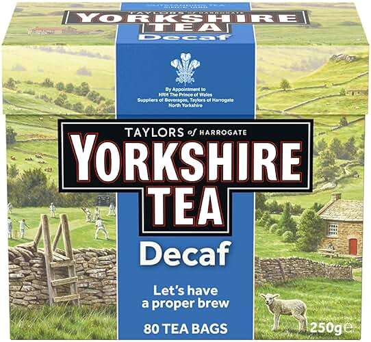 Yorkshire Decaffeinated Tea, 80 Teabags - Image 1