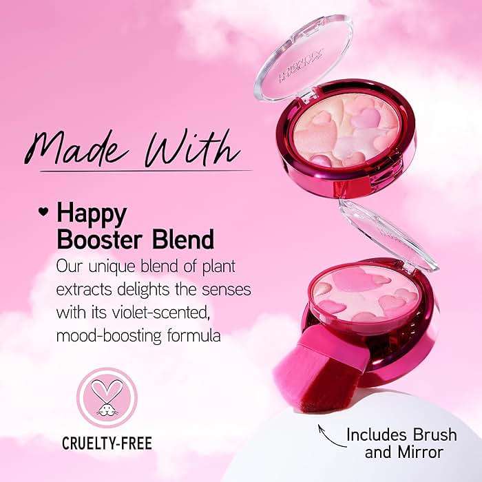 Physicians Formula Happy Booster Glow & Mood Boosting Blush, Silky Smooth Formula, Hypoallergenic, Blends Easily with Radiant Finish – Natural - Image 5