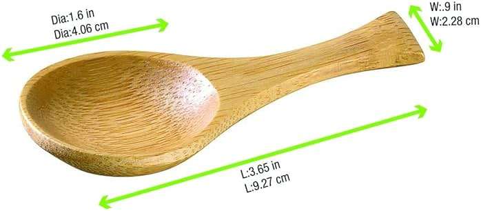 PacknWood 209BBIWAKI - Wooden Spoons for Serving - Biodegradable Bamboo Perfect for Serving, Tasting or Eating - Wood Cooking Spoon - Wooden Tasting Spoons (0.25 oz, 3.7" x 1.8") (Case of 500) - Image 5
