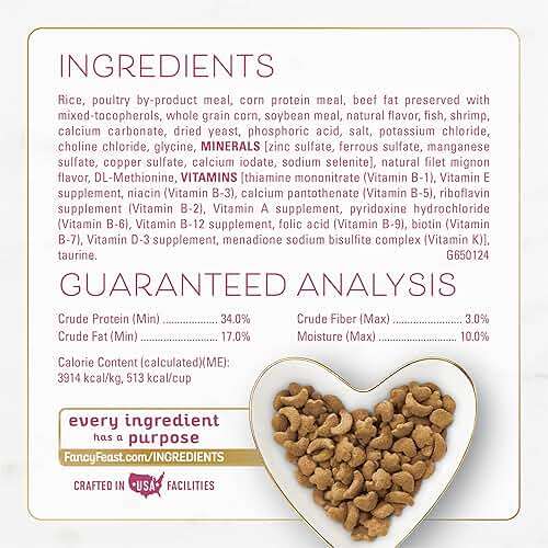 Purina Fancy Feast Dry Cat Food Filet Mignon Flavor with Seafood and Shrimp - 12 lb. Bag - Image 5