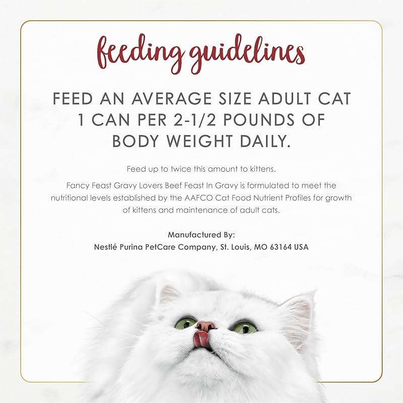 Purina Fancy Feast Gravy Lovers Beef Feast Grilled Gourmet Cat Food in Wet Cat Food Gravy - (Pack of 24) 3 oz. Cans - Image 7