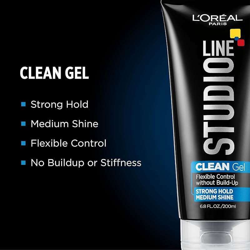 L'Oreal Paris Studio Line Clear Minded Clean Gel - Strong Hold 6.8 fl; oz. | Clear Minded - Image 2