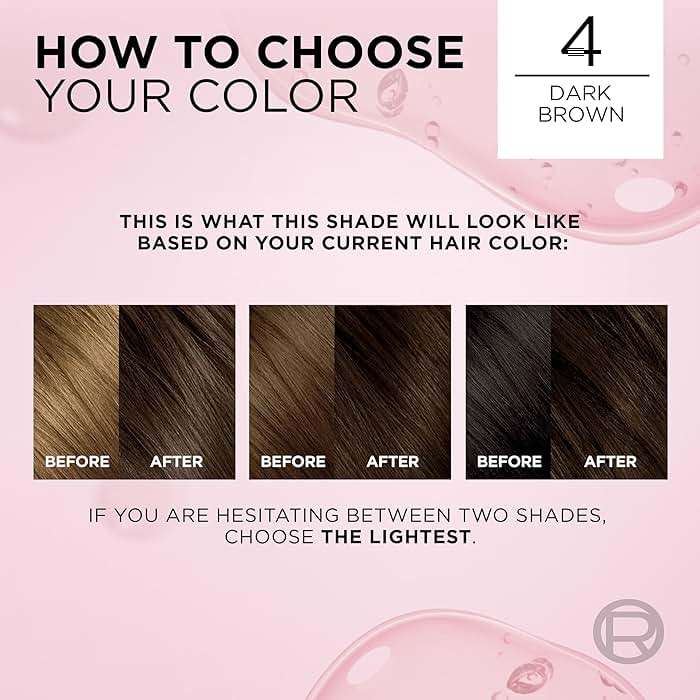 L'Oreal Paris Excellence Crème Permanent Hair Dye, Triple Care Hair Color with Hyaluronic Acid for 100% Gray Coverage, 4 Dark Brown, 1 Kit (Packaging May Vary) - Image 8