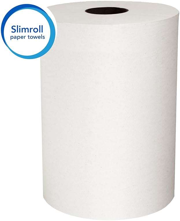 Scott Professional Slimroll Hard Roll Paper Towels, Bulk (12388), Hardwound, Absorbency Pockets, White, for compatible Kimberly-Clark Professional Dispensers (6 Rolls at 580' Each, 3,480'/Case) - Image 3