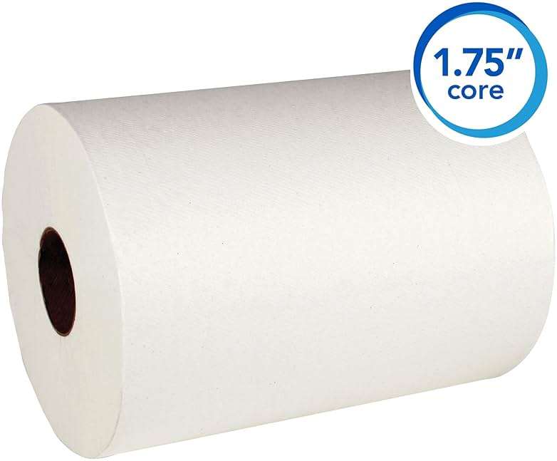 Scott Professional Slimroll Hard Roll Paper Towels, Bulk (12388), Hardwound, Absorbency Pockets, White, for compatible Kimberly-Clark Professional Dispensers (6 Rolls at 580' Each, 3,480'/Case) - Image 4