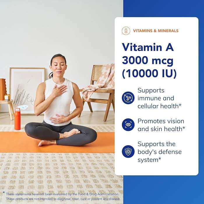 Pure Encapsulations Vitamin A - 3,000 mcg - from Cod Liver Oil - Immune & Vision Support* - Vitamin A Palmitate Supplement - Non-GMO - 120 Softgel Capsules - Image 3