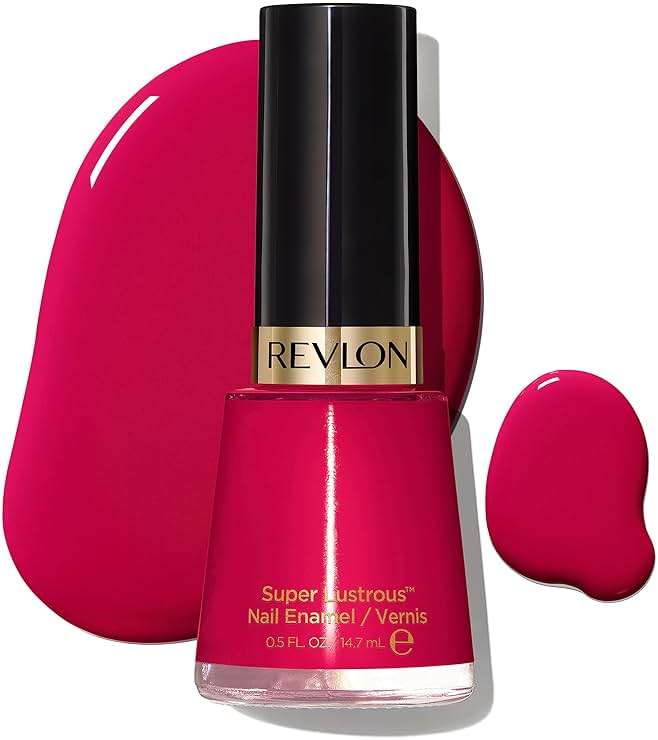 Revlon Super Lustrous Nail Polish, Chip-Resistant & Longwear Formula, High Shine Finish, 270 Cherries In The Snow, 0.5 fl oz - Image 1