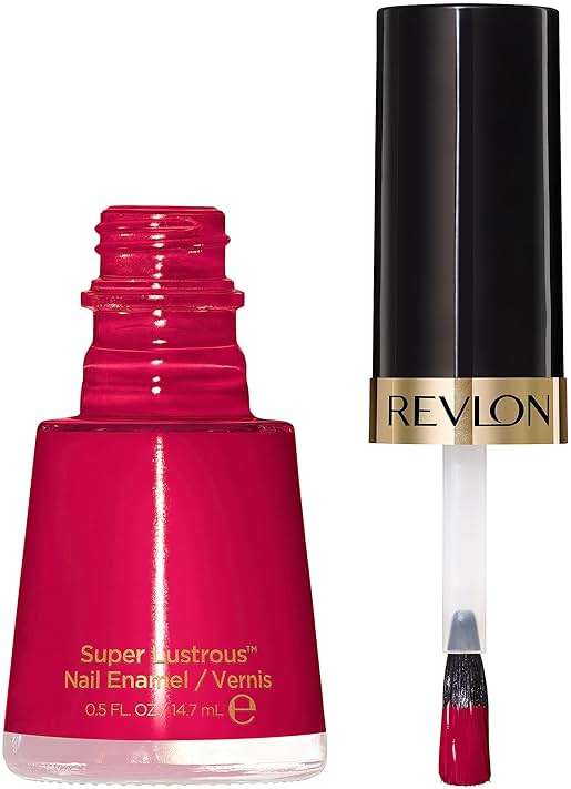 Revlon Super Lustrous Nail Polish, Chip-Resistant & Longwear Formula, High Shine Finish, 270 Cherries In The Snow, 0.5 fl oz - Image 3