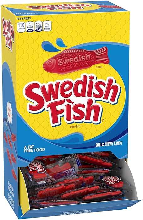 SWEDISH FISH Individually Wrapped Soft & Chewy Gummy Candy, Bulk Candy, 240 Count Box - Image 11