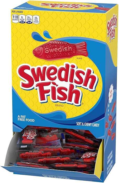 SWEDISH FISH Individually Wrapped Soft & Chewy Gummy Candy, Bulk Candy, 240 Count Box - Image 12
