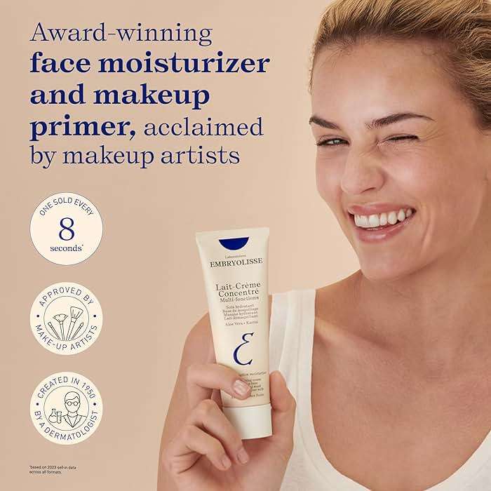 Embryolisse Lait-Crème Concentré Face Moisturizer and Makeup Primer, French Face Cream With Shea Butter & Aloe Vera - Image 2
