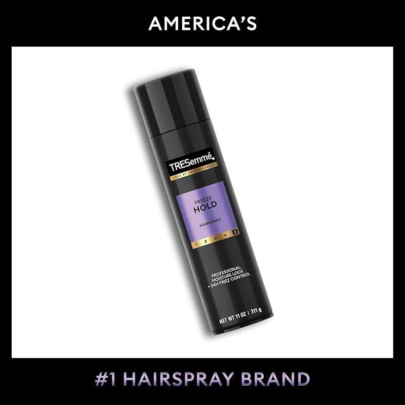 TRESemmé Hairspray Pack of 6 Freeze Hold for 24-Hour Frizz Control and All-Day Humidity Resistance 11 Fl Oz - Image 6