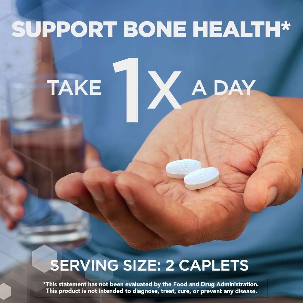 Citracal Slow Release- Calcium 1200 mg with Vitamin D3, Magnesium, Calcium Supplement, Bone Health Support, Take Once Daily Caplet, 80 Count - Image 4