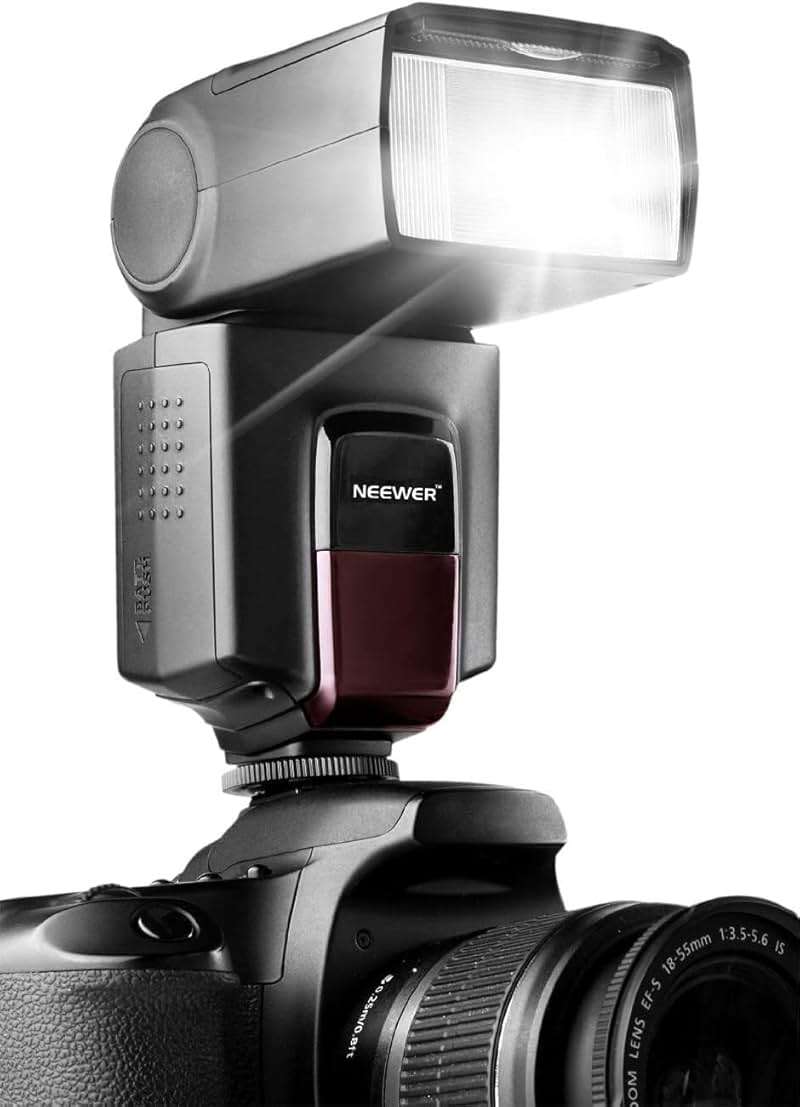 NEEWER TT560 Camera Flash Speedlite Compatible with Canon Sony Nikon Panasonic Olympus Pentax and Other DSLRs, Compatible with Sony ZV1, NOT for ZV-1F, Speedlight with Standard Hot Shoe Mount - Image 2