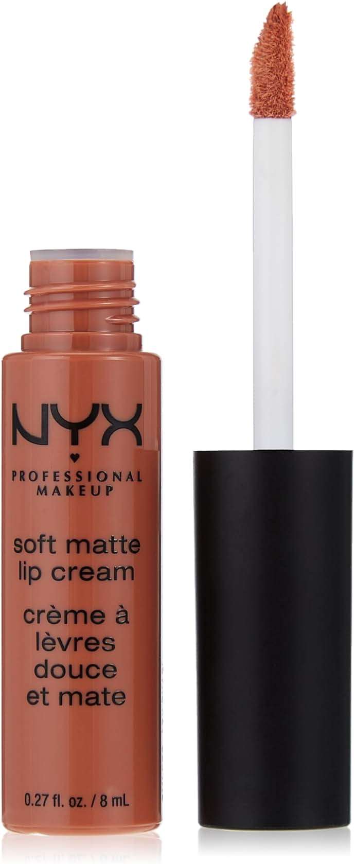 NYX PROFESSIONAL MAKEUP Soft Matte Lip Cream, Lightweight Liquid Lipstick - Abu Dhabi (Deep Rose-Beige) - Image 1