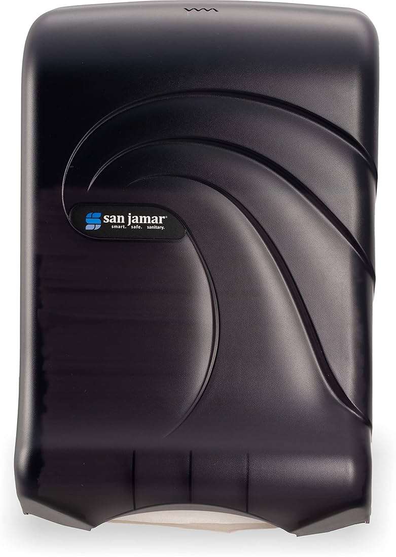 Ultrafold Multifold/C-Fold Towel Dispenser, Oceans, 11.75 X 6.25 X 18, Transparent Black Pearl - Image 1