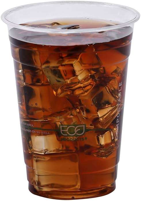ECO PRODUCTS GreenStripe 16 oz Clear Cold Cups, Plant-Based PLA Disposable Cups for Iced Coffee, Smoothies & Cold Beverages, Foodservice, Restaurant, Catering & Office Use, BPI Certified, 1000 Count - Image 7