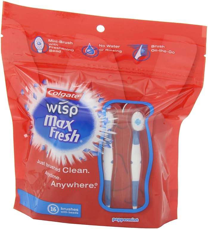 Colgate Wisp Mini-Brush with Freshening Bead, Peppermint, 16-Count - Image 3