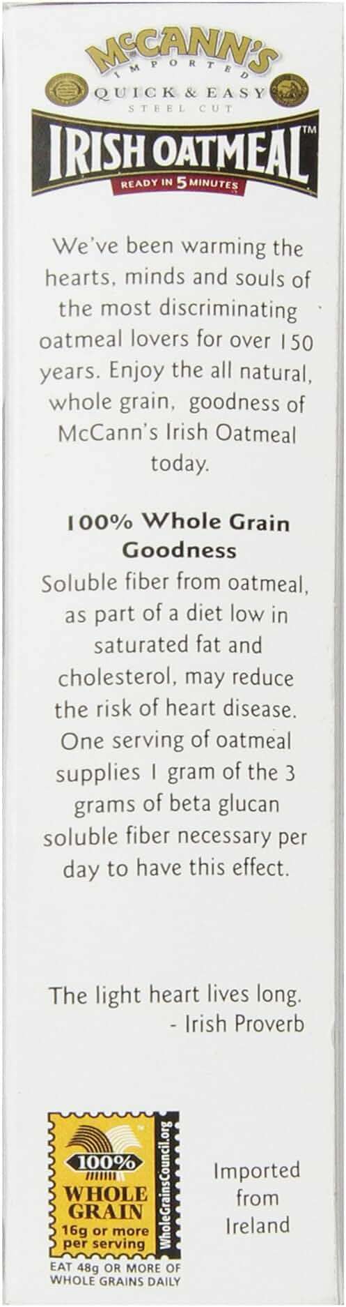 Mccann's Quick and Easy Steel Cut Irish Oatmeal, 16 Ounce - Image 3