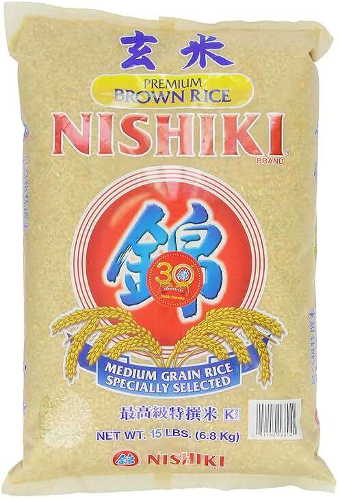 Nishiki Premium Brown Rice, 15-Pounds Bag - Image 1