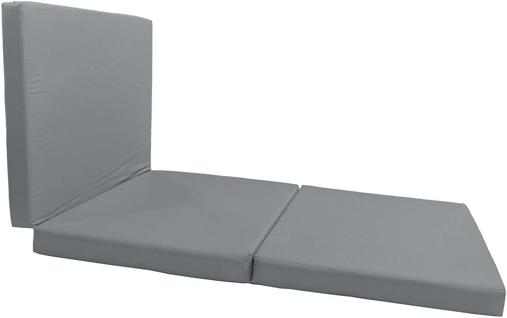 D&D Futon Furniture Trifold Foam Beds, Floor Tri-Fold Bed, Foldable Shikibuton Mattress Cushion Topper Mat for Space Saving Sleepover 3x27x75 in, Gray - Image 5