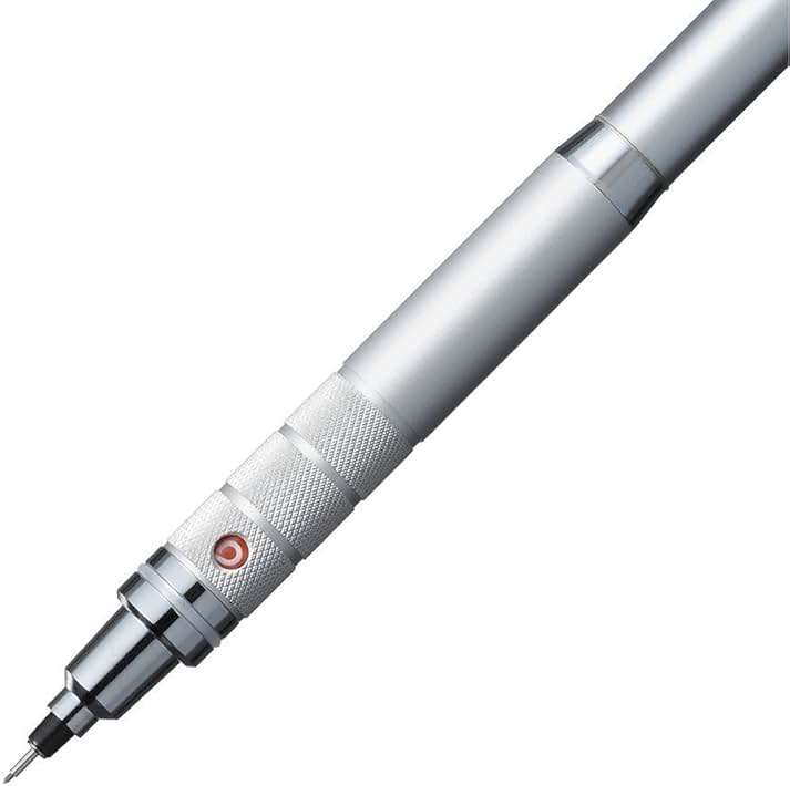 Uni Kuru Toga Roulette Model Auto Lead Rotation 0.5mm Mechanical Pencil, Silver Body (M510171P.26) - Image 3