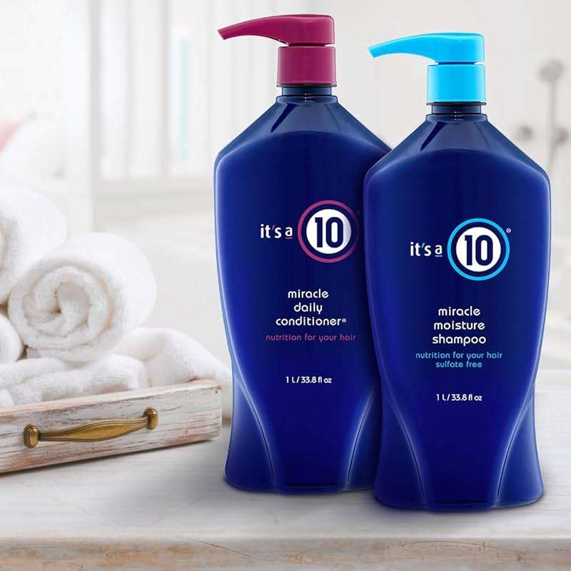 It's A 10 Miracle Moisture Shampoo 33.8 Oz & Daily Conditioner 33.8 Oz Duo. - Image 4