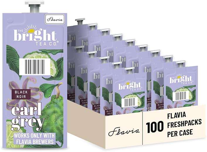 Flavia Bright Tea Co. Earl Grey Tea Freshpacks works only with Flavia Brewers (Case of 100) - Image 1