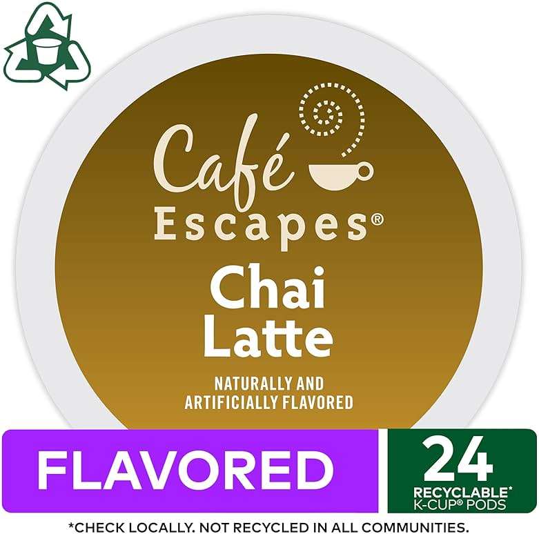 Café Escapes Chai Latte Keurig Single-Serve K-Cup Pods, 24 Count - Image 4