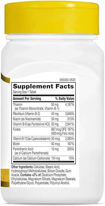 21st Century B 50 Complex Prolonged Release Tablets, 60 Count (Pack of 1) - Image 7