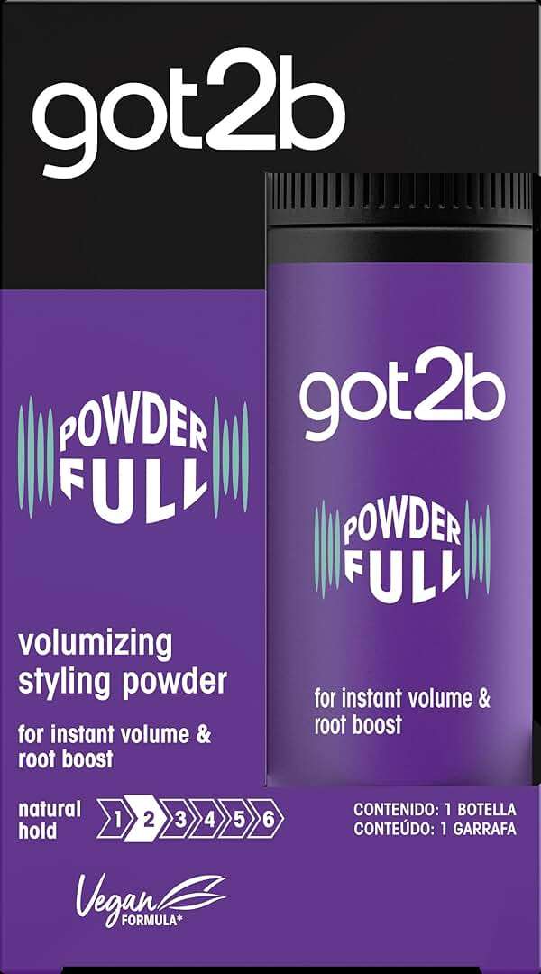 Got2B Schwarzkopf Powder'ful Unisex Root Hair Styling Powder, For Instant Volume and Root Boost, Vegan, 10g - Image 9