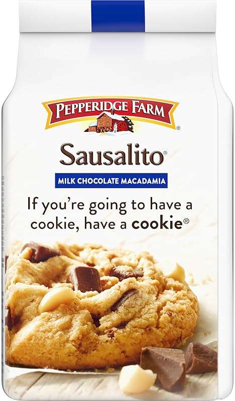 Pepperidge Farm Sausalito Crispy Milk Chocolate Macadamia Nut Cookies, 7.2 OZ Bag (8 Cookies) - Image 7