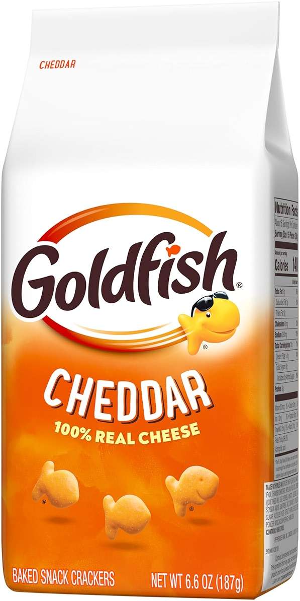 Goldfish Cheddar Cheese Crackers, Baked Snack Crackers, 6.6 oz Bag - Image 8
