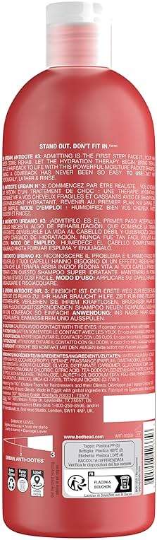 Bed Head Tigi Urban Anti+dotes Resurrection Shampoo Damage Level 3,25.36 Ounce - Image 3