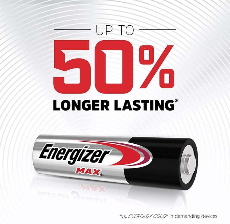 Energizer MAX AA Batteries (8 Pack), Double A Alkaline Batteries - Image 4