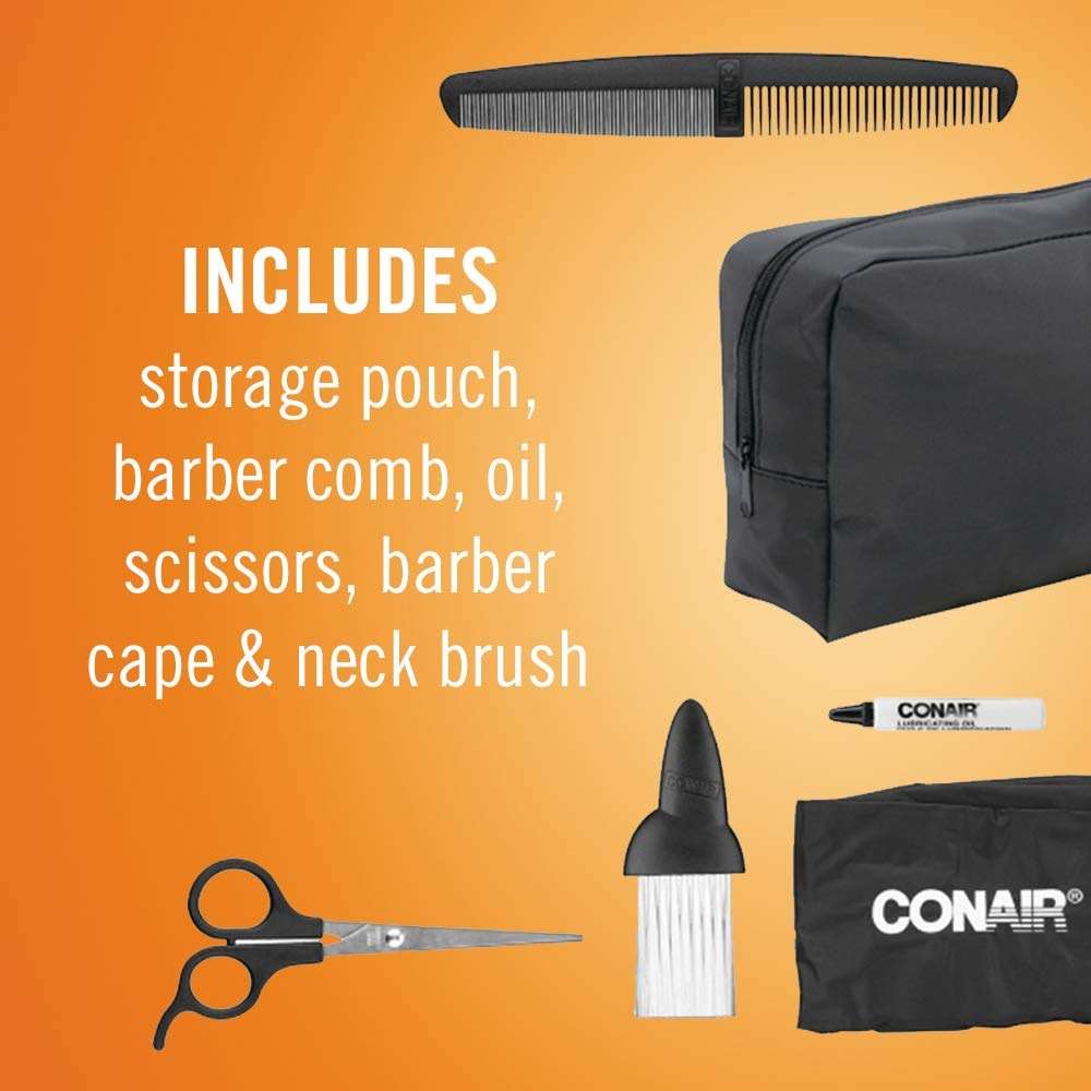 Conair Corded/Cordless Even-Cut Rotary Haircut Kit - Image 10
