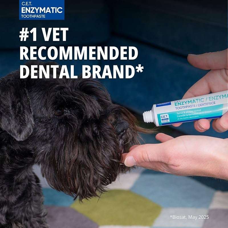Virbac C.E.T.® Oral Hygiene Kit for Dogs | Poultry-flavor Toothpaste | Fingerbrush and Pet Toothbrush - Image 2