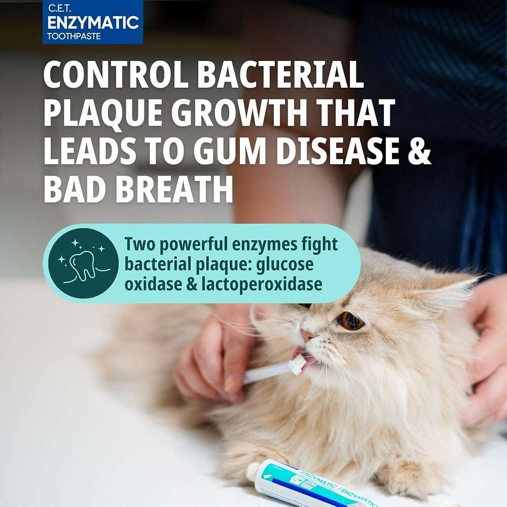 Virbac C.E.T.® Oral Hygiene Kit for Dogs | Poultry-flavor Toothpaste | Fingerbrush and Pet Toothbrush - Image 3