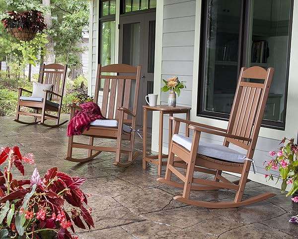 POLYWOOD Presidential Rocking Chair in White - Image 2